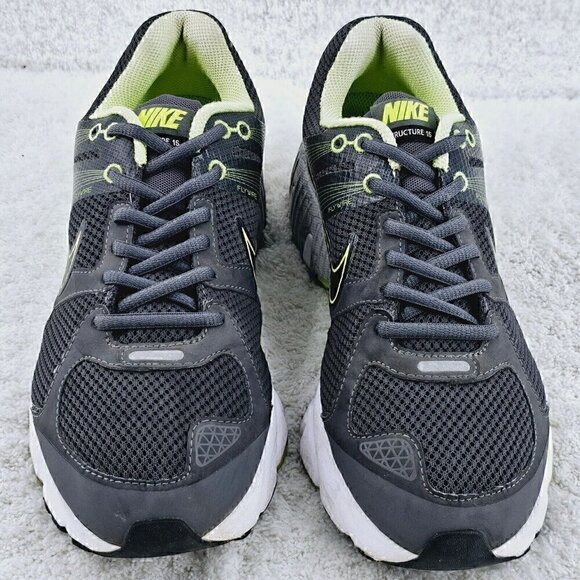 Nike Mens Zoom Structure Plus 15 472505 Gray Green Running Shoes Sneakers Size 9 - Picture 8 of 9